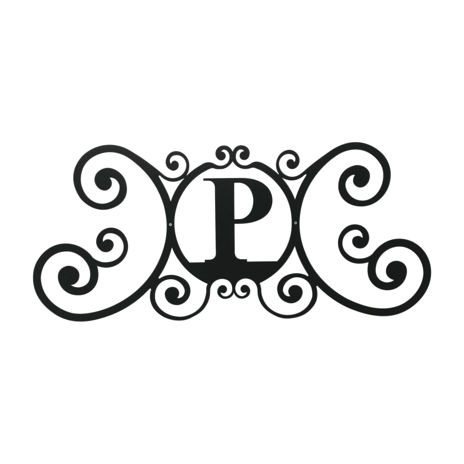 Wrought Iron Metal House Plaque Let P 24 Inches
