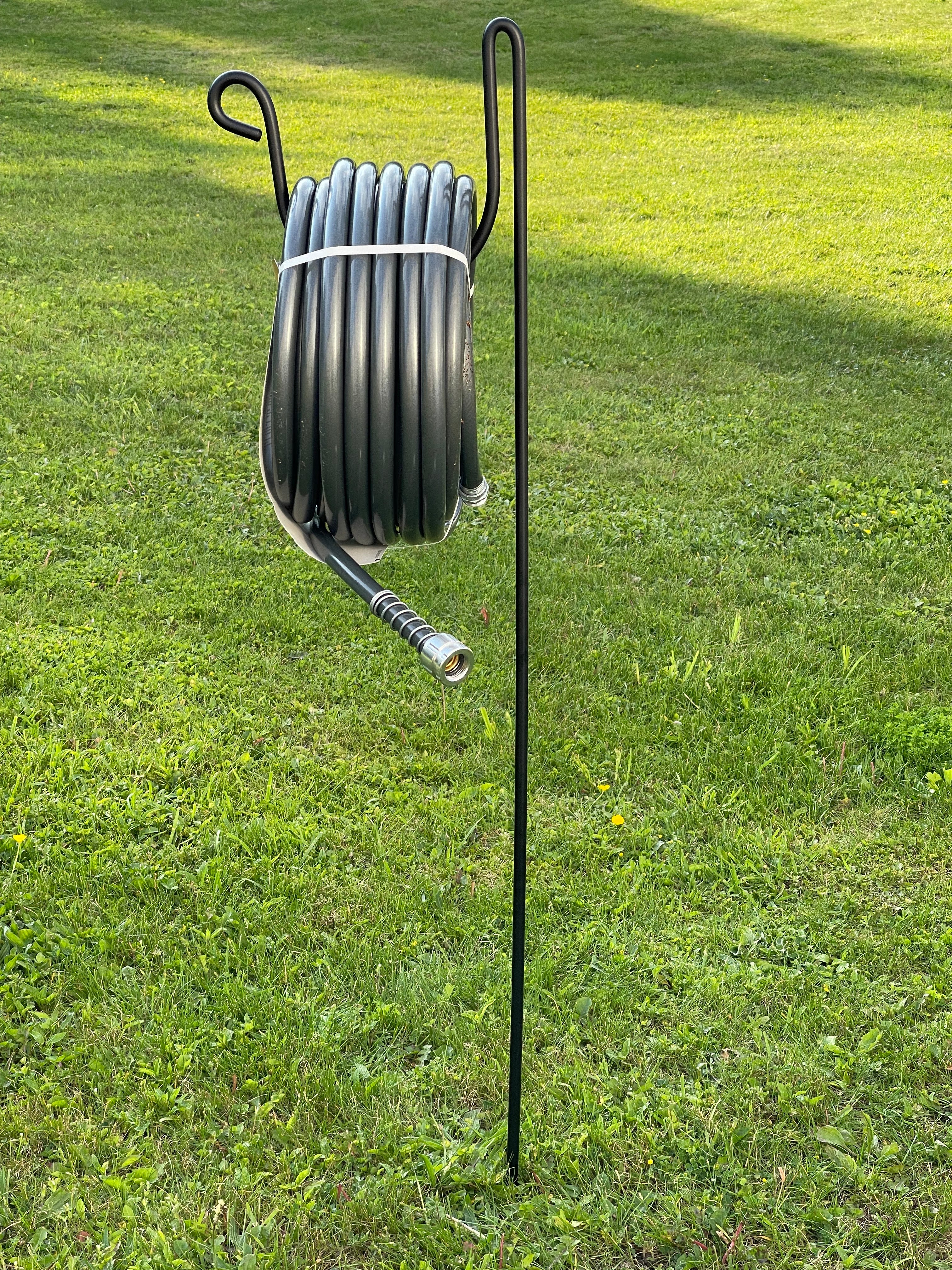 Wrought Iron Metal 53 Inch round Lawn Hose Holder