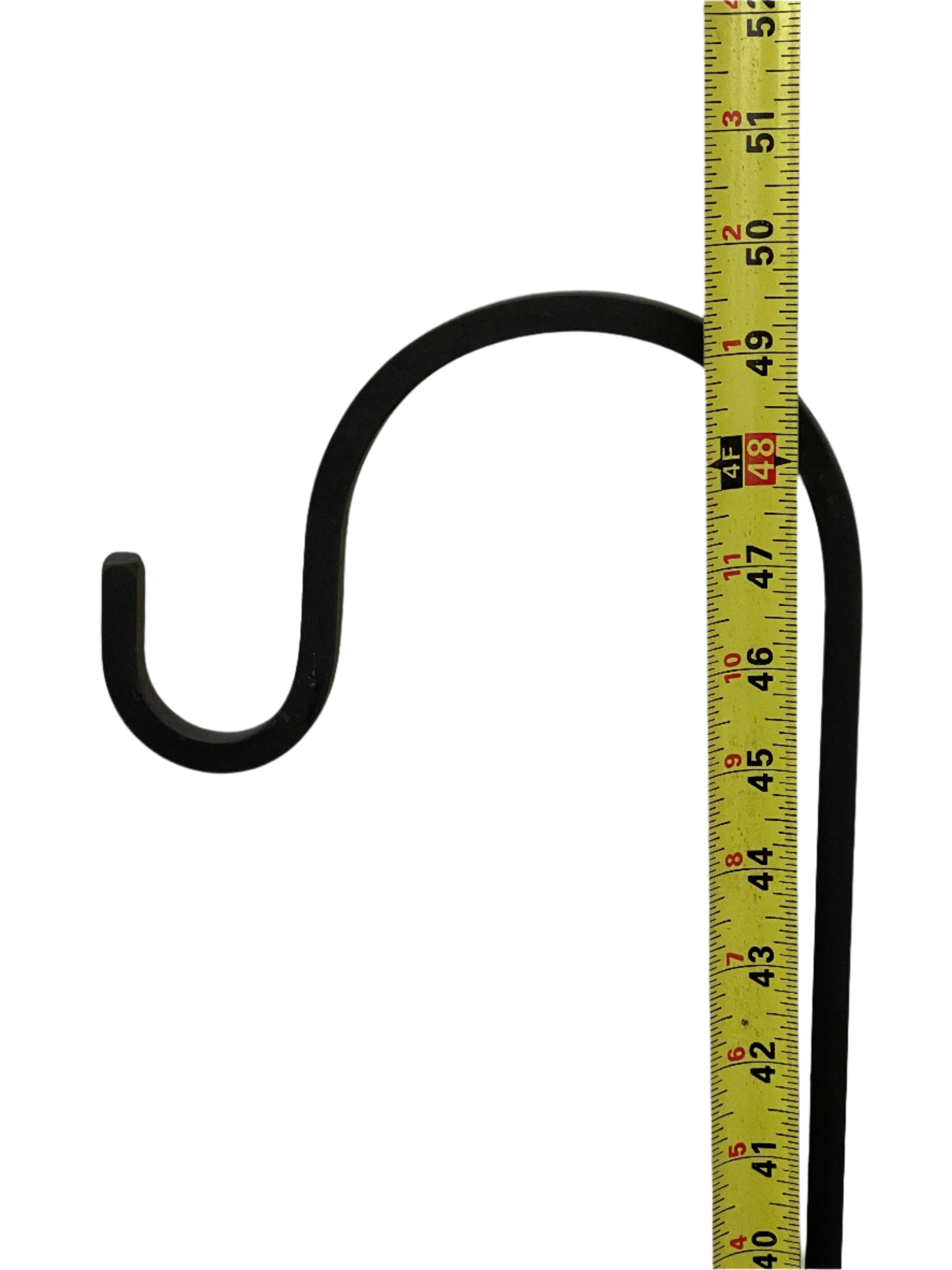 50"H Lawn Hook - 3/8" Solid Square Iron