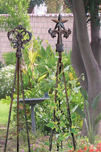 Enrejado de jardín natural de estrella de metal de hierro forjado