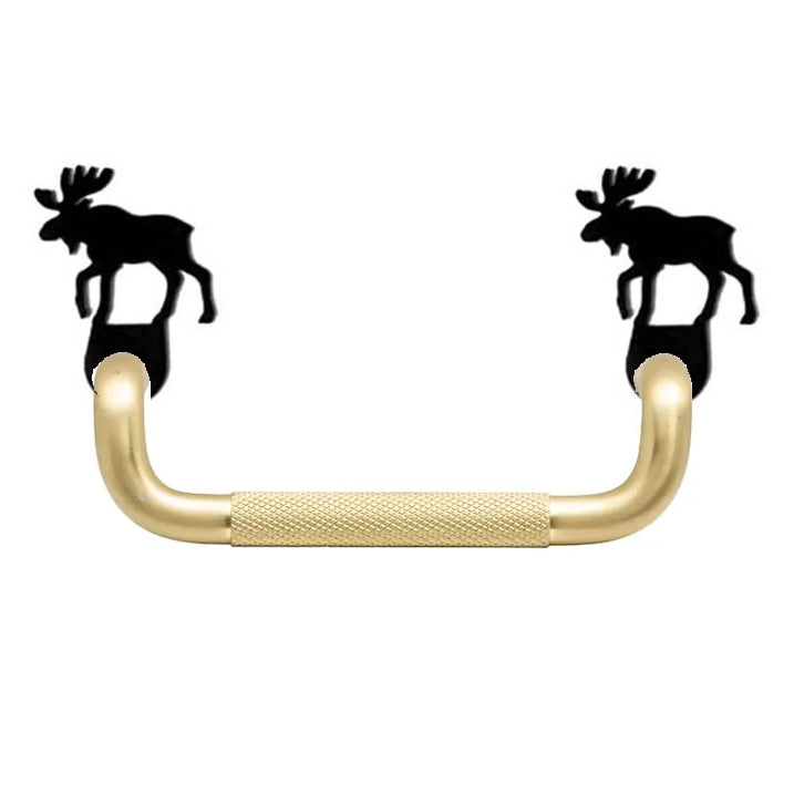 Silhouette de porte d'armoire en fer forgé en forme de pin
