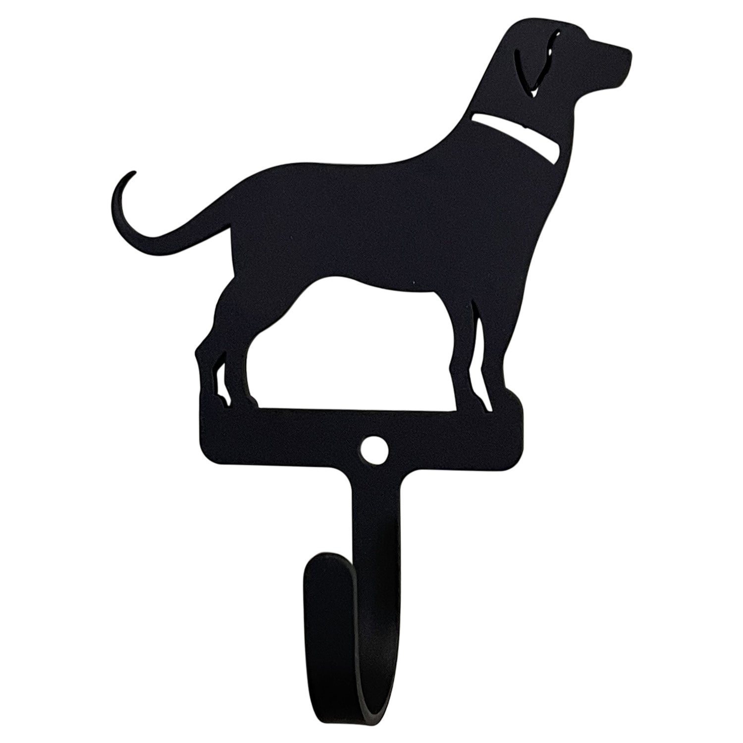 Wrought iron Labrador retriever decorative wall hook