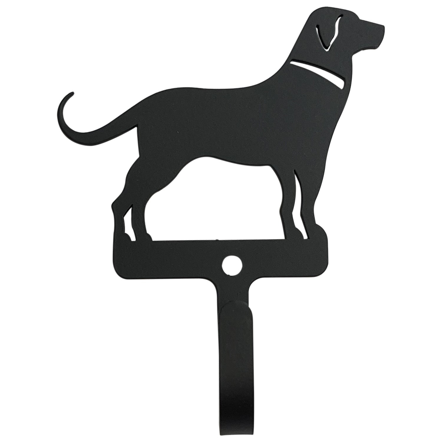 Small Labrador retriever wrought iron wall hook