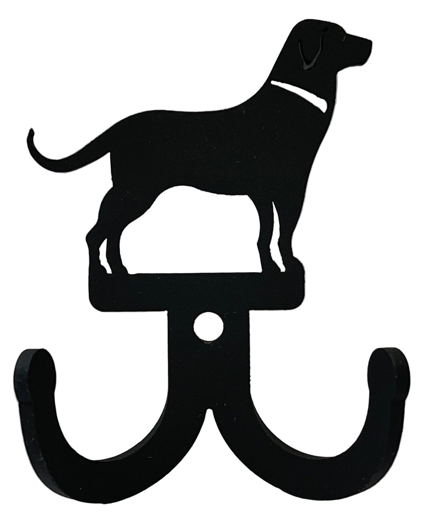 Gancho de pared doble decorativo de metal forjado para perro