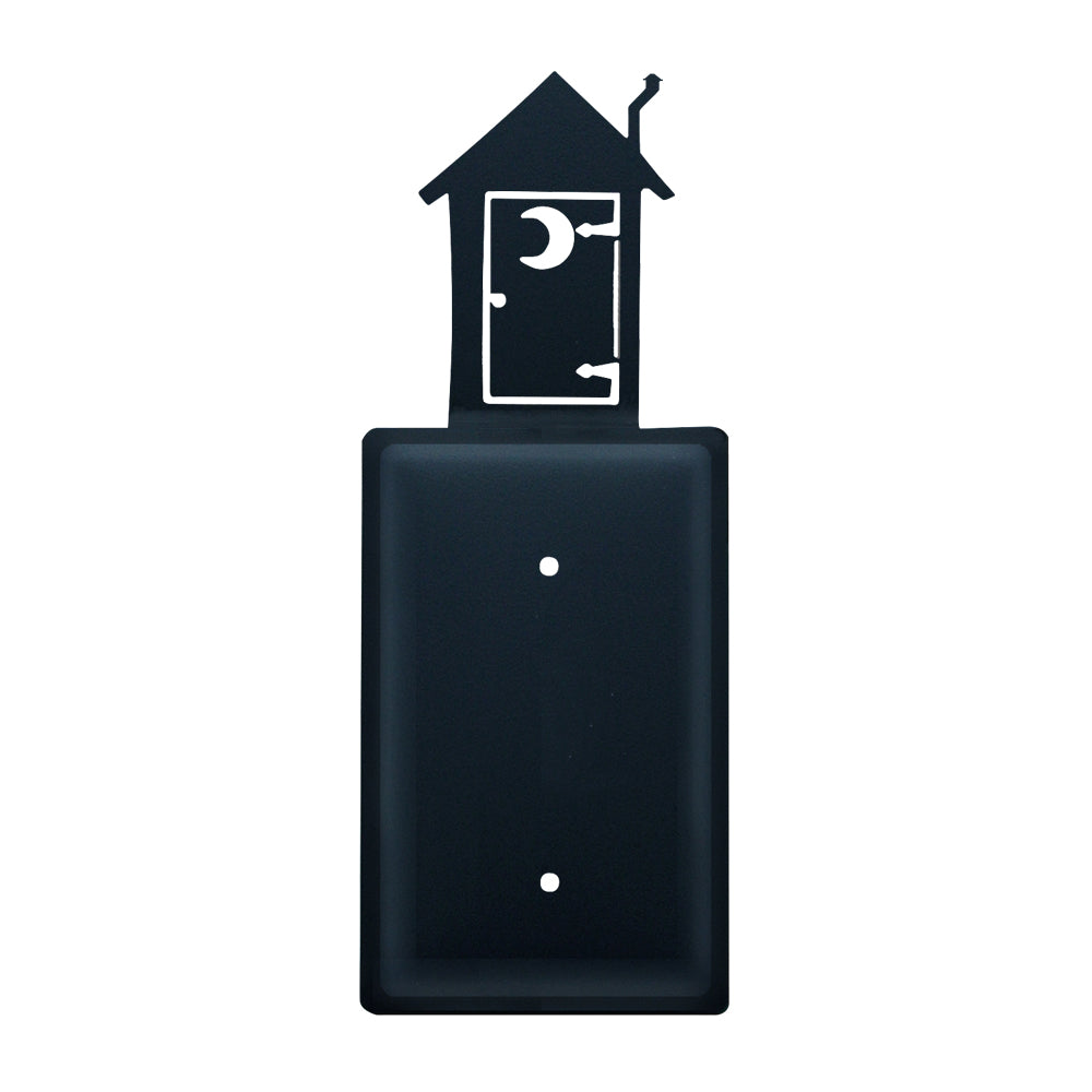 Custom wrought iron outhouse outlet cover