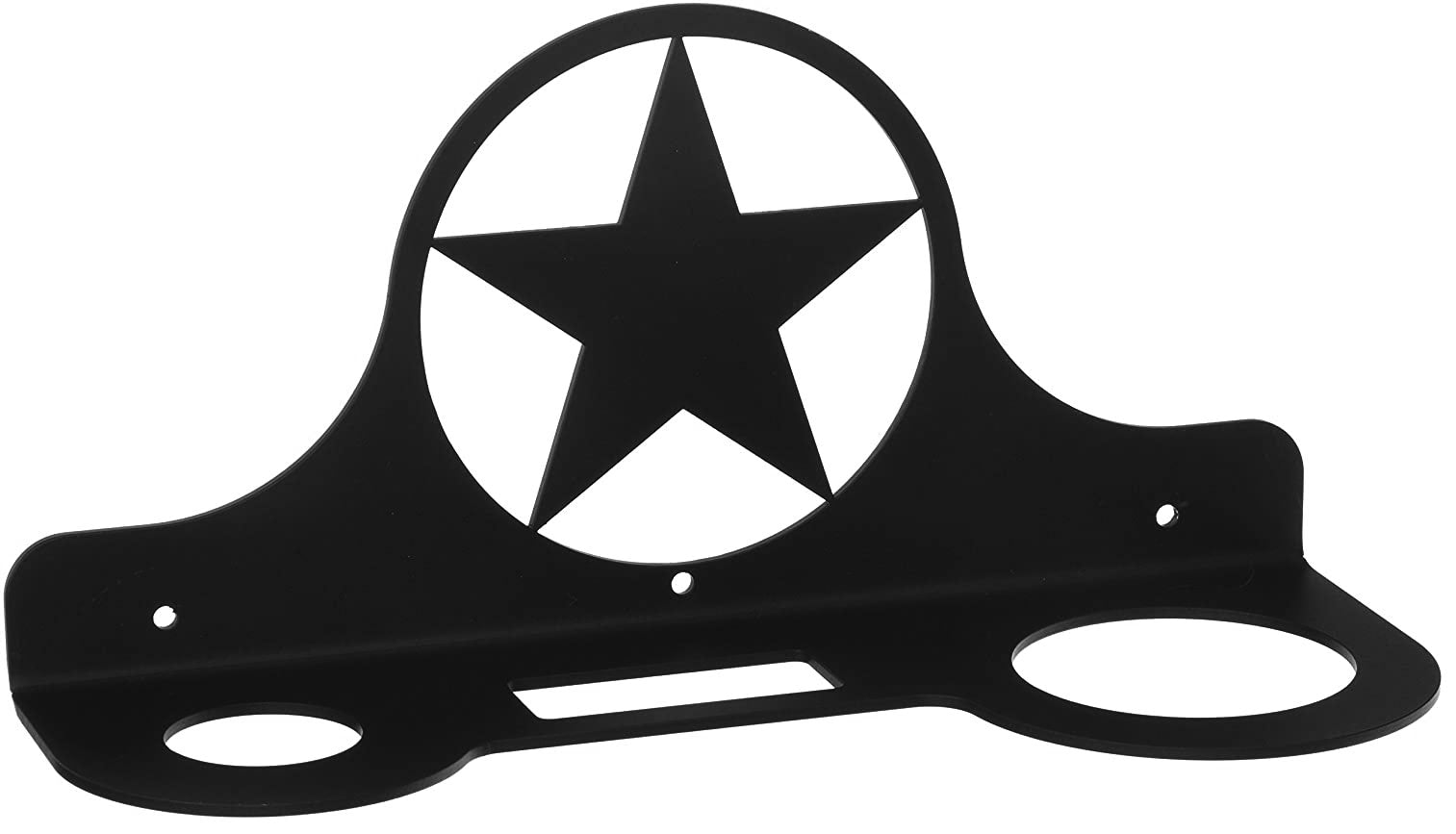 Soporte para secador de pelo con forma de estrella de metal de hierro forjado