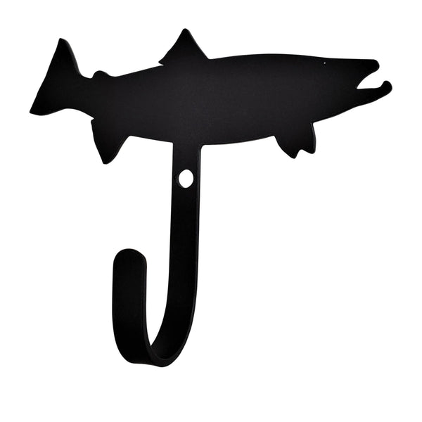 Wrought Iron Trout Wall Hook Small