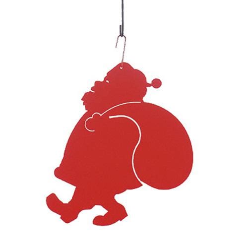 Wrought Iron 17 Inch Santa Claus Hanging Silhouette Christmas decorations hanging silhouette metal