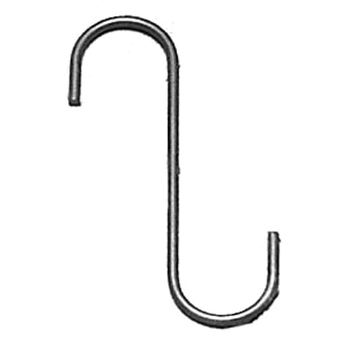 Wrought Iron 6in S hook style 2