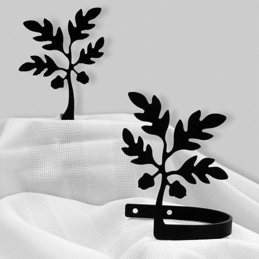 Wrought Iron Acorn Curtain Tie Back Set curtain accessories curtain holdbacks curtain tie backs