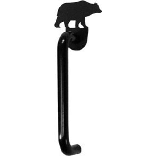 Wrought Iron Bear Cabinet Vertical Door Handle black door handles door handle kitchen door handles
