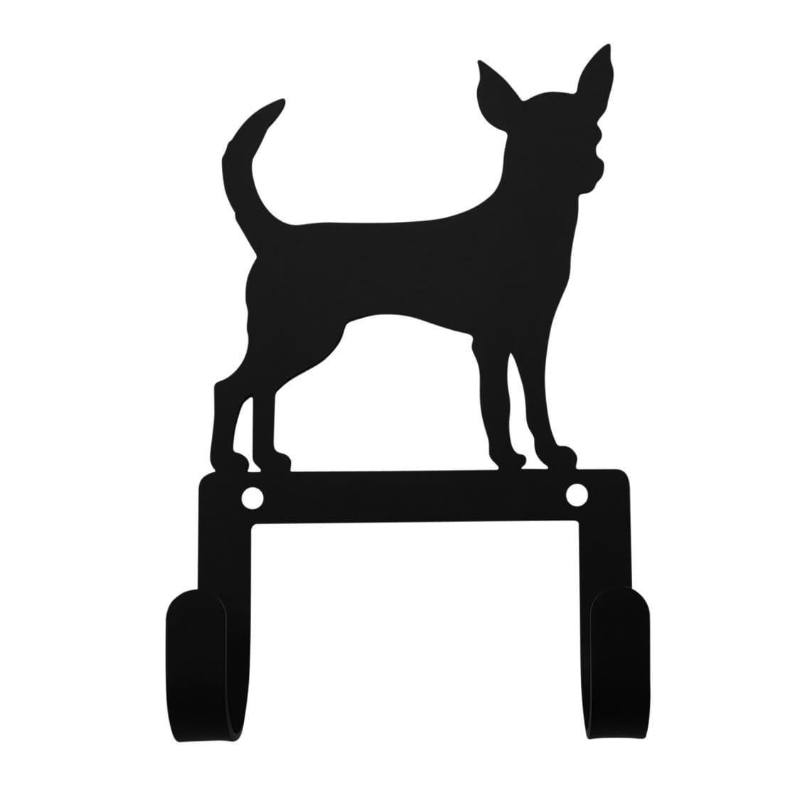 Wrought iron Chihuahua dog leash wall hook