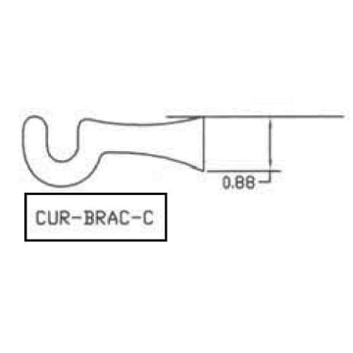 Wrought Iron Curtain Center Support Bracket For .5 Inch Rods curtain brackets curtain hardware
