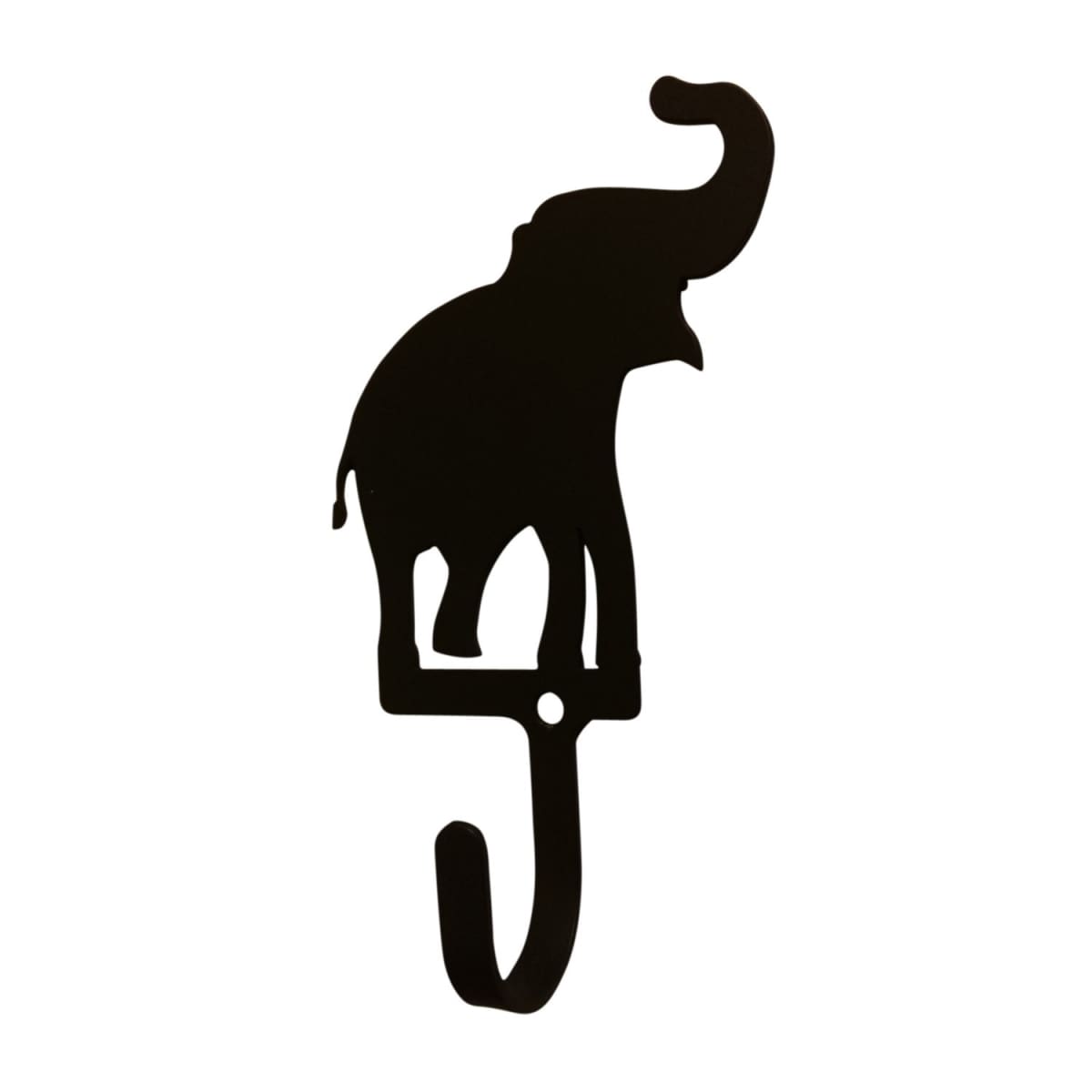 Wrought iron elephant decorative wall hook