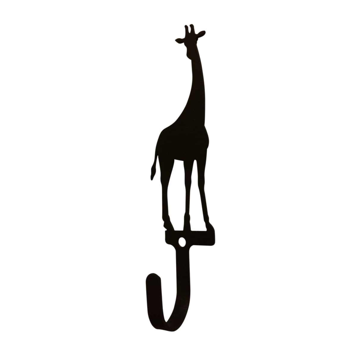 Wrought iron giraffe wall hook, decorative and small