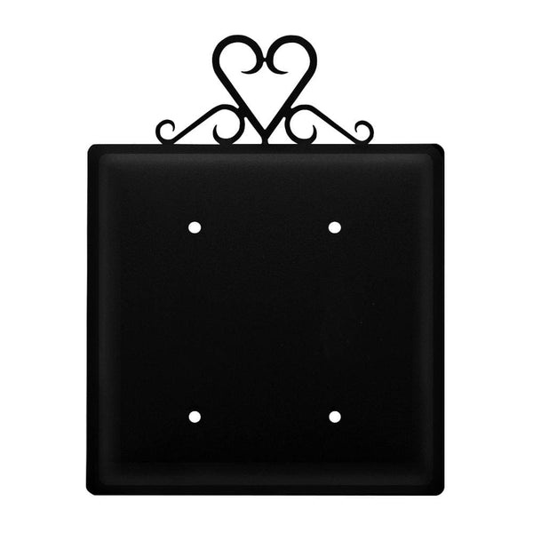 Wrought Iron Heart Double Blank Cover new outlet cover Valentines Day Gift Ideas Wrought Iron Heart