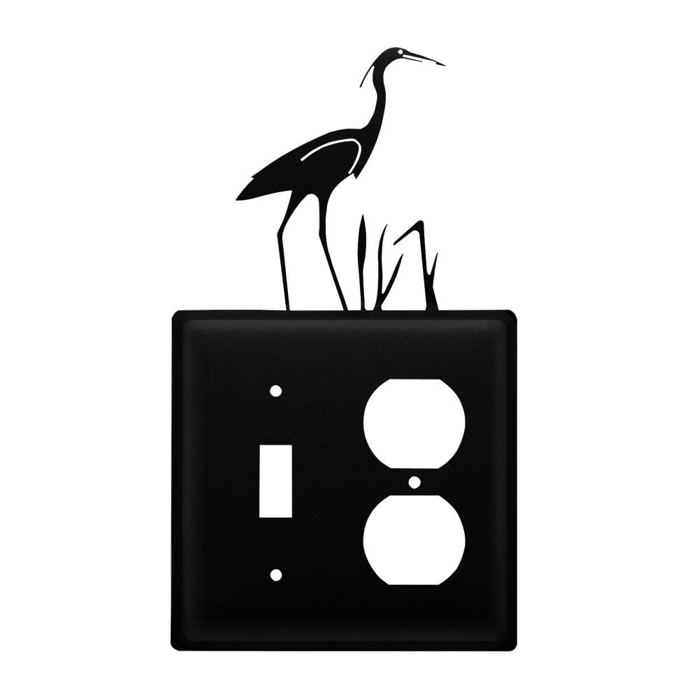 Wrought Iron Heron Switch and Outlet Cover
