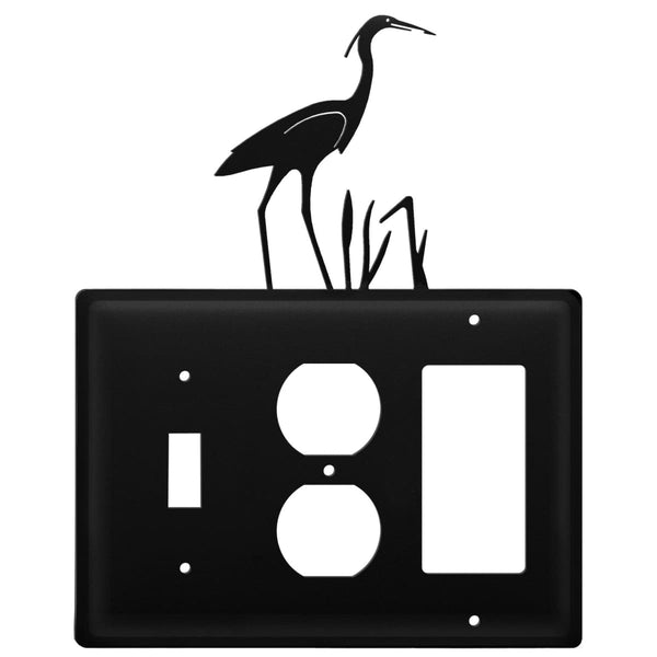 Wrought Iron Heron Switch Outlet GFCI Cover light switch covers lightswitch covers outlet cover