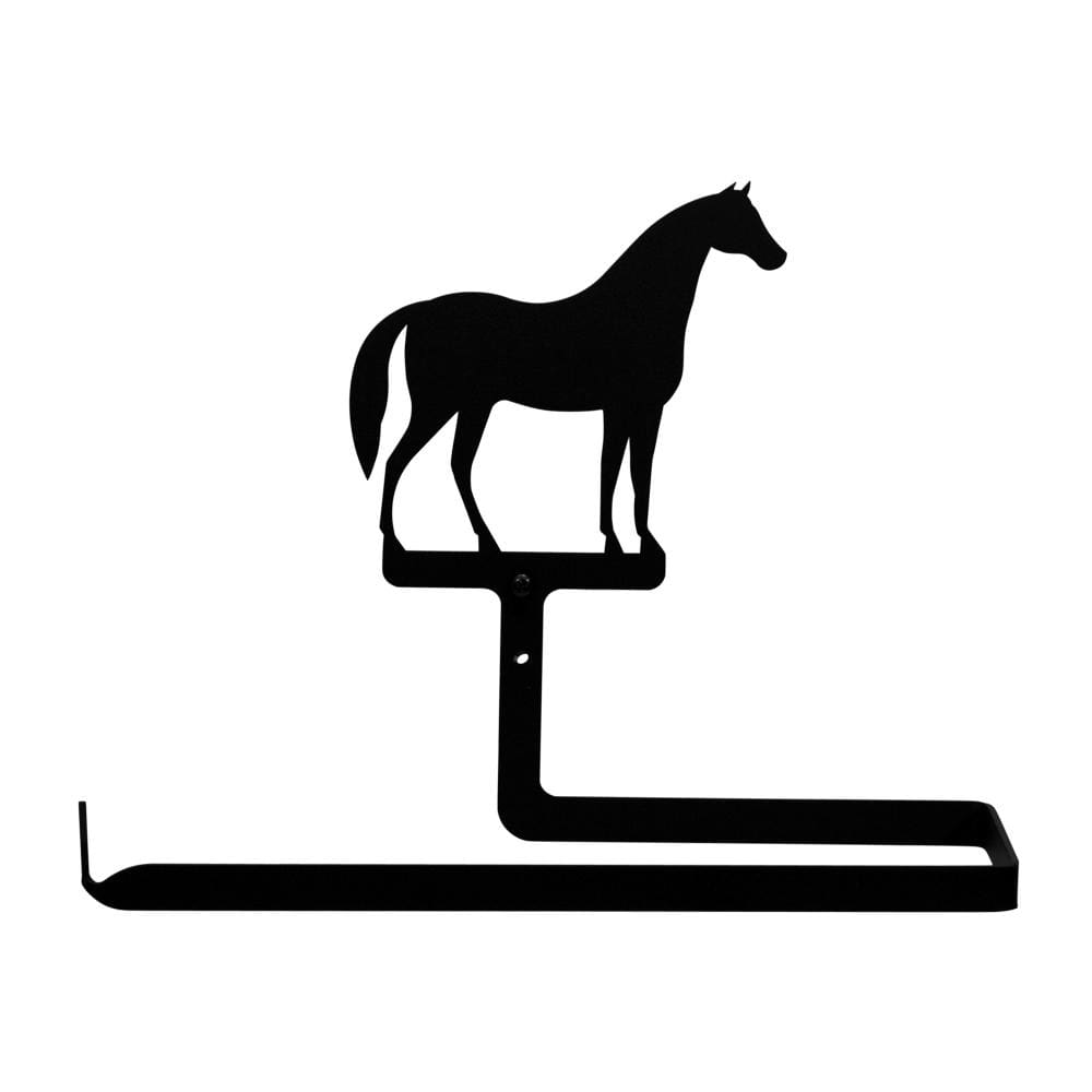 Wrought Iron Horse Horizontal Wall Paper Towel Holder kitchen towel holder paper towel dispenser