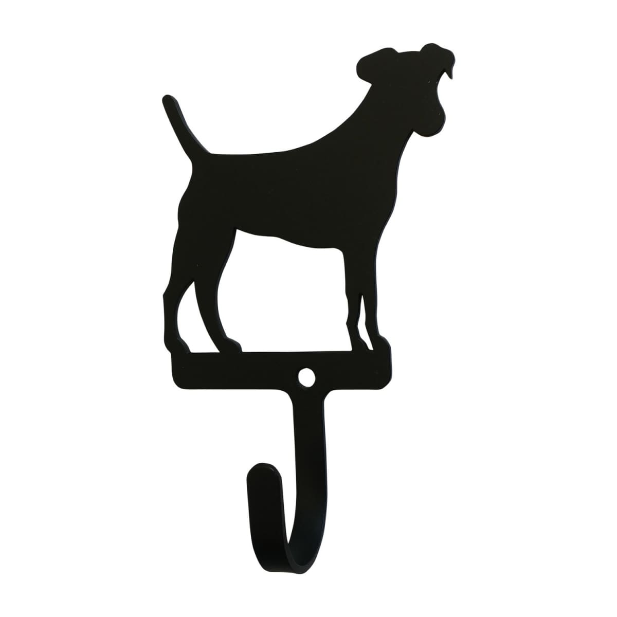 Wrought Iron Jack Russel wall hook decorative small