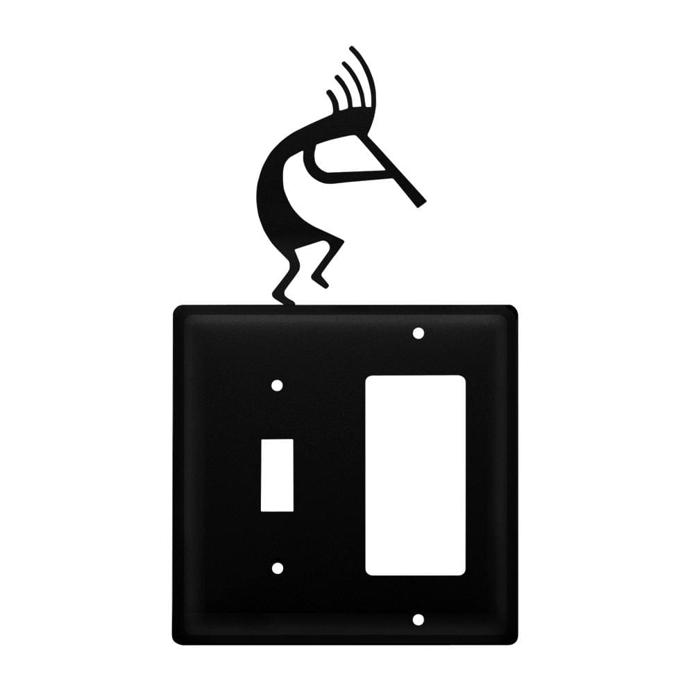 Wrought Iron Kokopelli switch and GFCI outlet cover