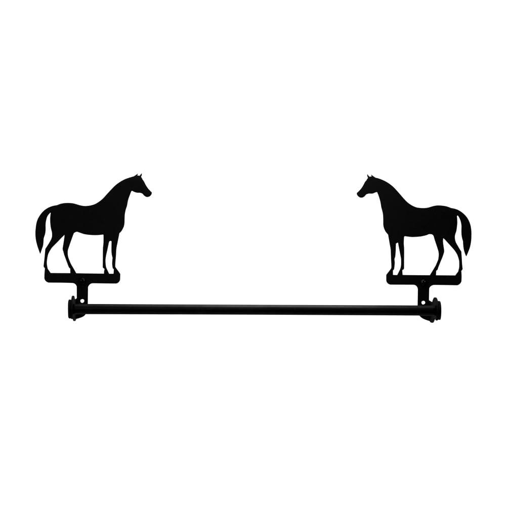 Wrought Iron Large Horse Towel Rail Towel Rack bathroom towel rails black wrought iron outdoor towel