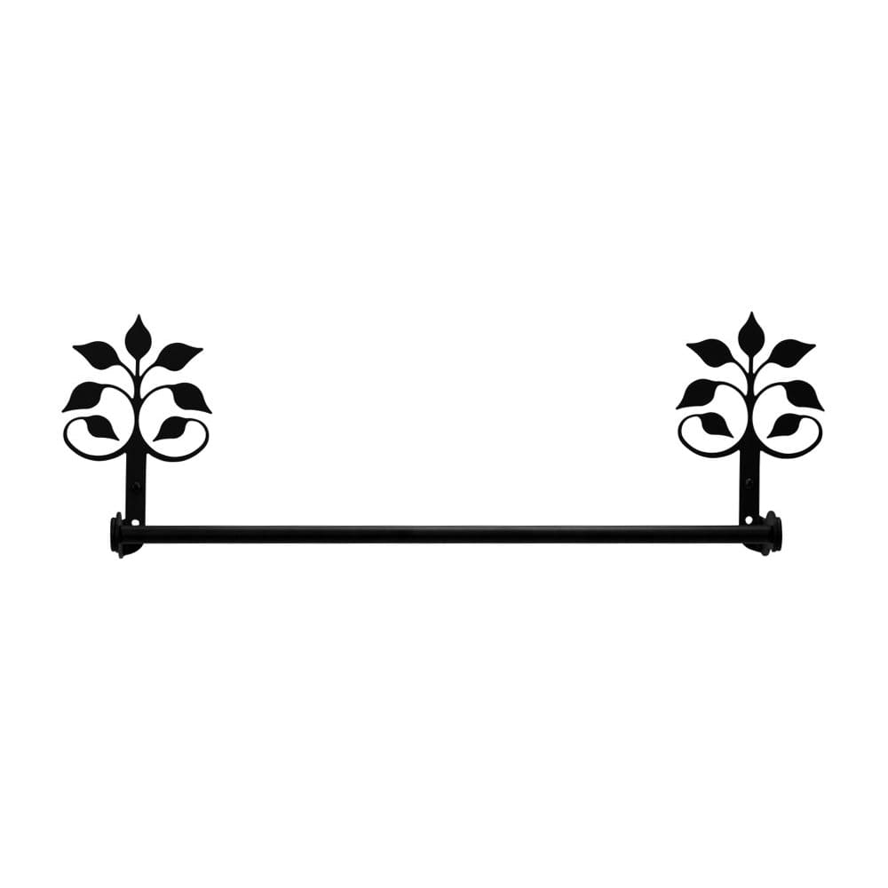Wrought Iron Large Leaf Fan Towel Rail Towel Rack bathroom towel rails black wrought iron outdoor
