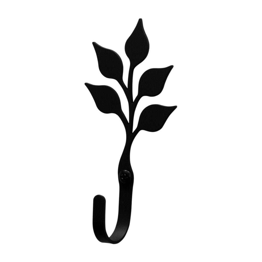 Wrought Iron Leaf Wall Hook Decorative Xsmall coat hooks door hooks hook leaf hook Leaf Wall Hook