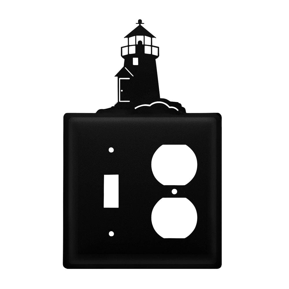 Wrought iron lighthouse switch and outlet cover