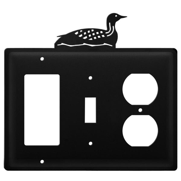 Wrought Iron Loon GFCI Switch Outlet Cover light switch covers lightswitch covers outlet cover