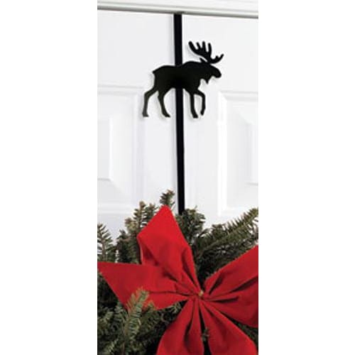 Wrought Iron Moose Door Wreath Hanger Christmas decorations christmas wreath stand door wreaths