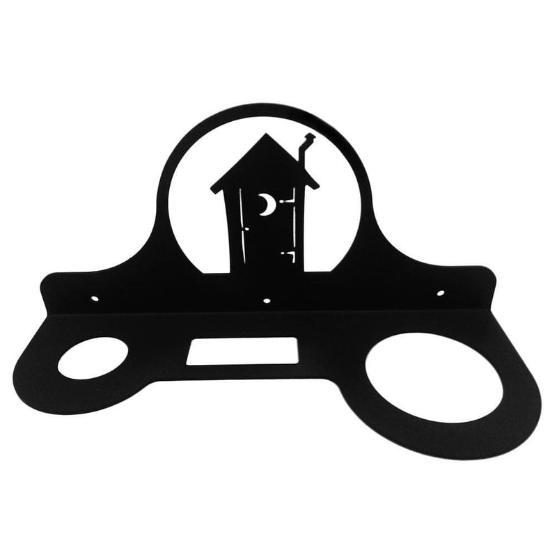 Wrought Iron Outhouse Hair Dryer Holder Rack hair dryer holder new Wrought Iron Outhouse Hair Dryer
