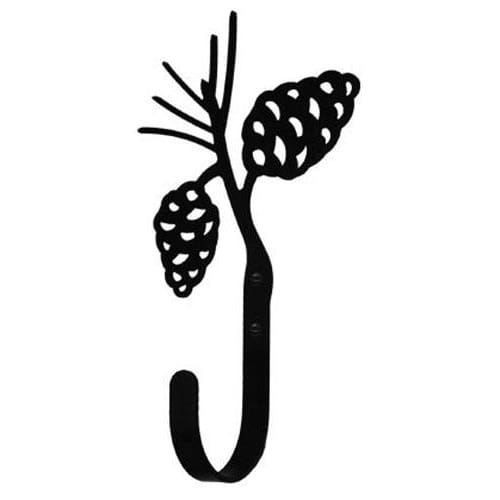 Wrought Iron Pine Cone Wall Hook Decorative Large coat hooks door hooks hook pine cone hook Pine