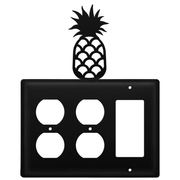 Wrought Iron Pineapple Double Outlet GFCI Cover light switch covers lightswitch covers outlet cover