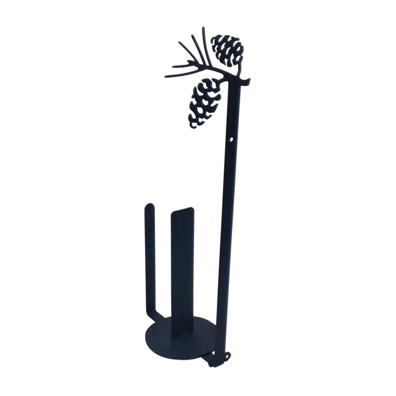 Wrought Iron Pinecone Vertical Wall Paper Towel Holder kitchen towel holder paper towel dispenser