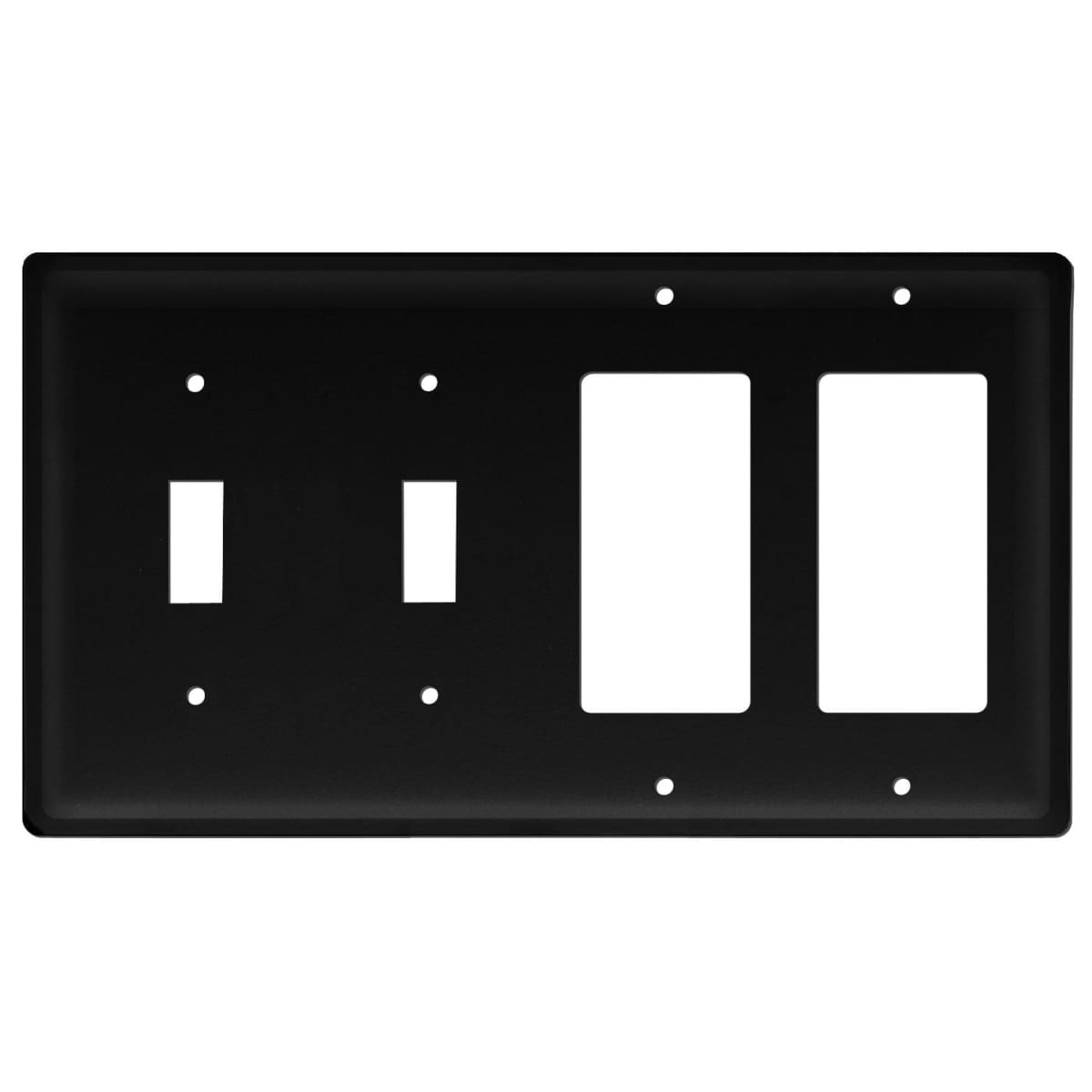 Wrought Iron Plain Double GFCI Double Switch Cover light switch covers lightswitch covers outlet