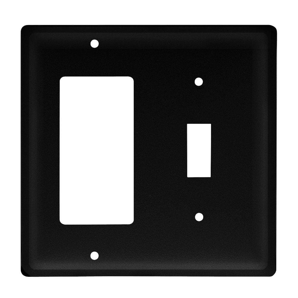 Custom wrought iron GFCI and single switch cover