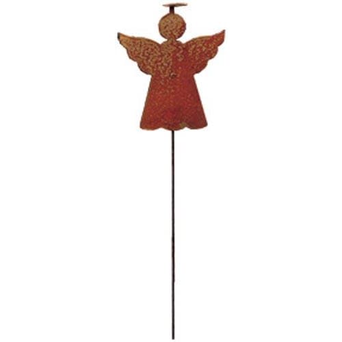 Wrought Iron Rusted Angel Garden Stake 35 Inches Christmas decorations garden art garden decor