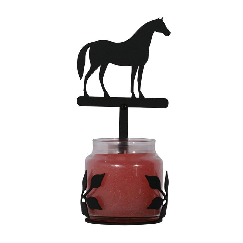Wrought Iron Standing Horse Large Jar Sconce candle holder candle sconce candle wall sconce sconce