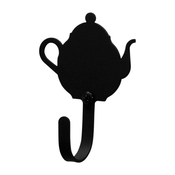 Wrought Iron Teapot Wall Hook Decorative Xsmall coat hooks door hooks hook teapot hook Teapot Wall