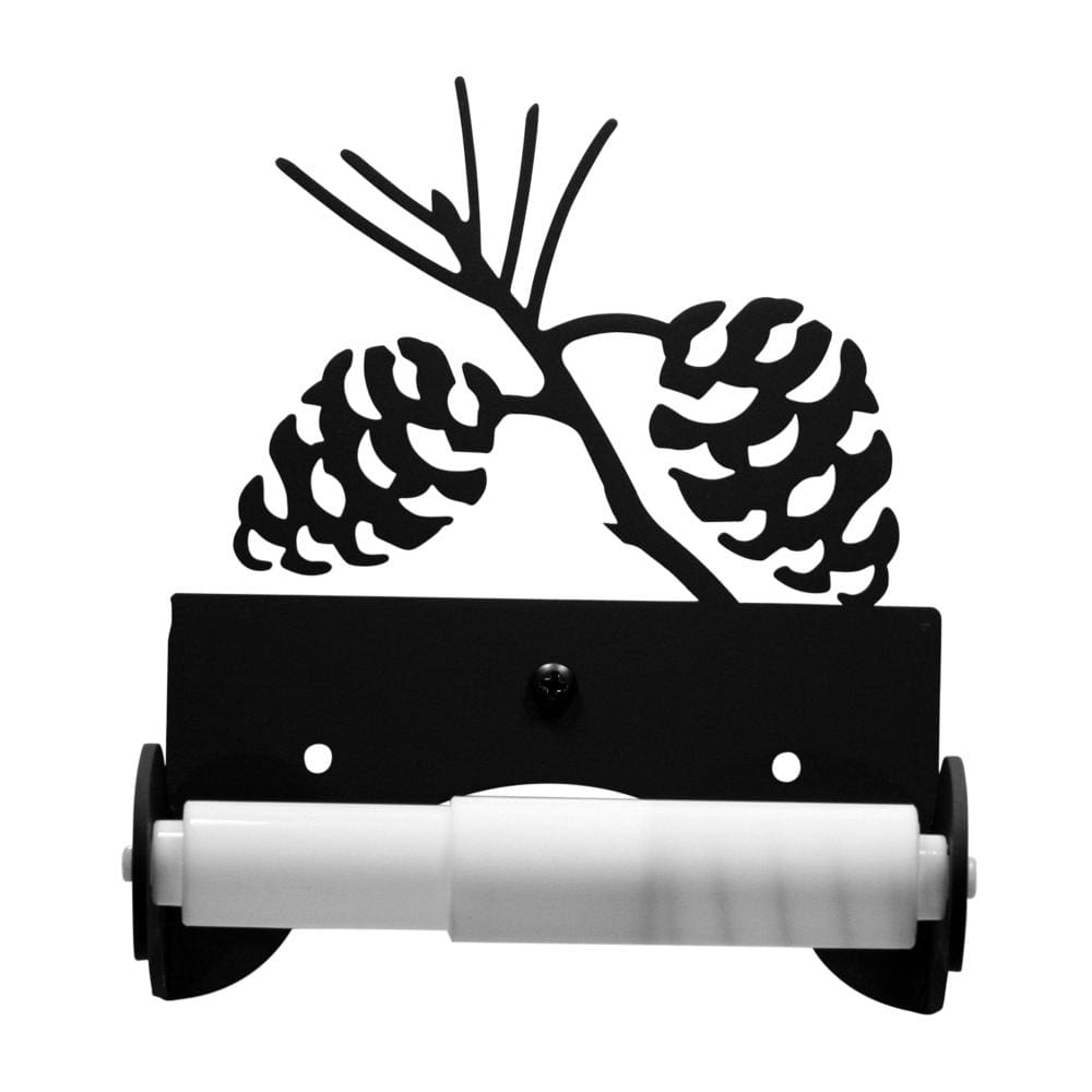 Wrought Iron Counter Top Pinecone Paper Towel Holder