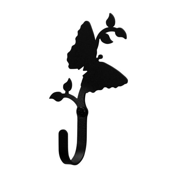 Wrought Iron XSmall Butterfly Wall Hook Decorative Xsmall butterfly hook Butterfly Wall Hook coat