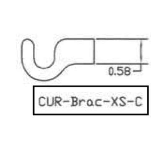Wrought Iron XSmall - Center Support Bracket For .5 Inch Rods curtain brackets curtain hardware