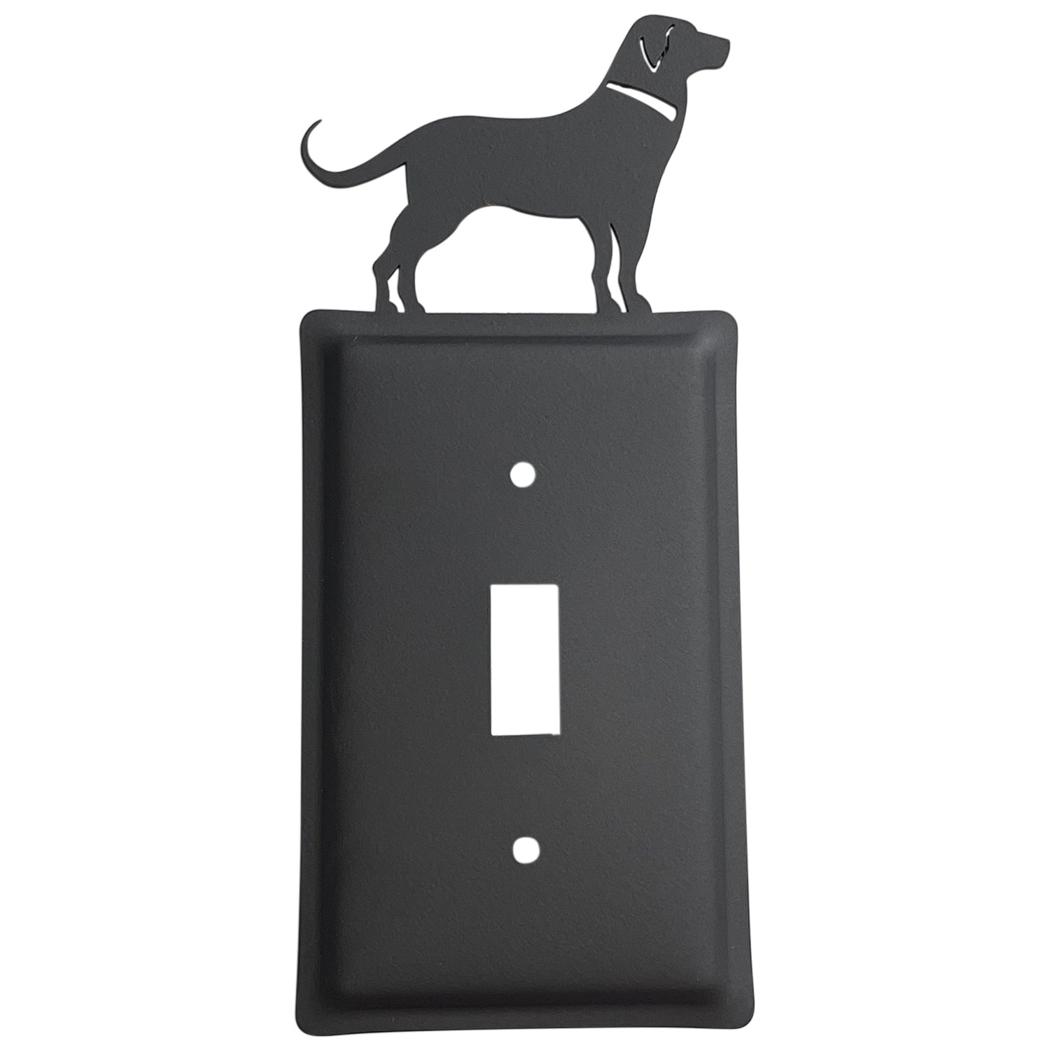 Wrought Iron Metal Labrador Retriever Switch Cover