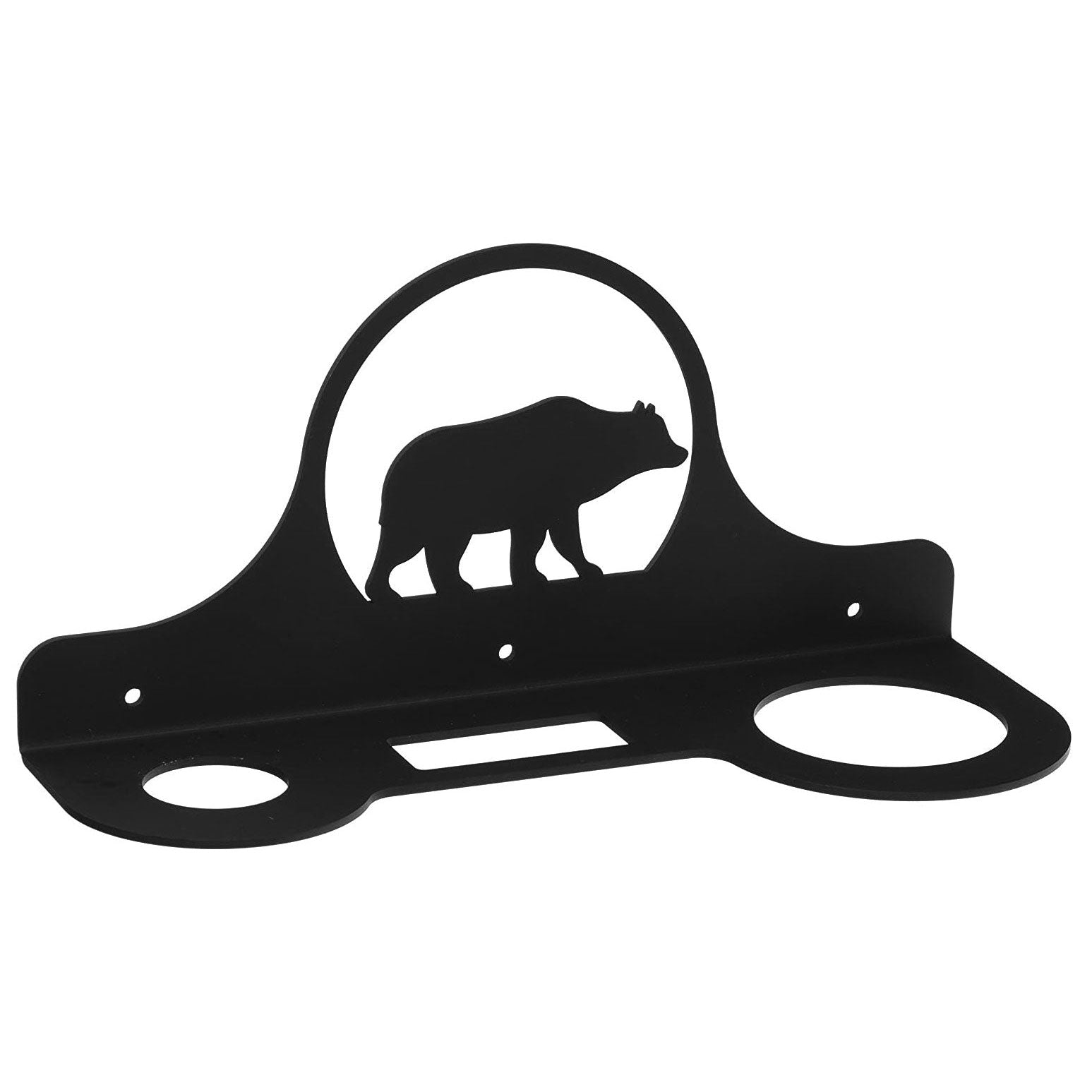 Wrought Iron Metal Bear Hair Dryer Holder Rack