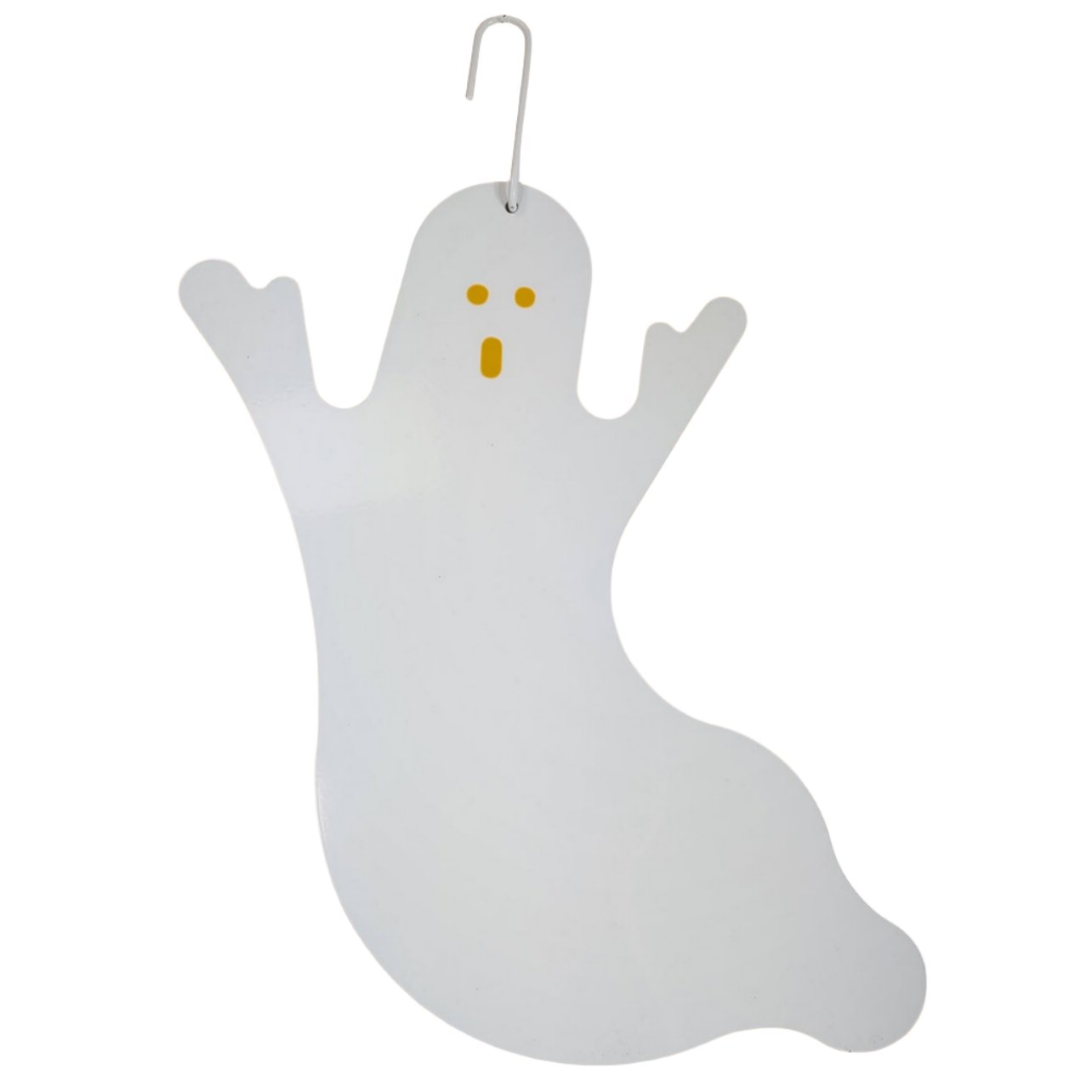 Wrought Iron Metal Ghost (White) Decoration Hanging Silhouette