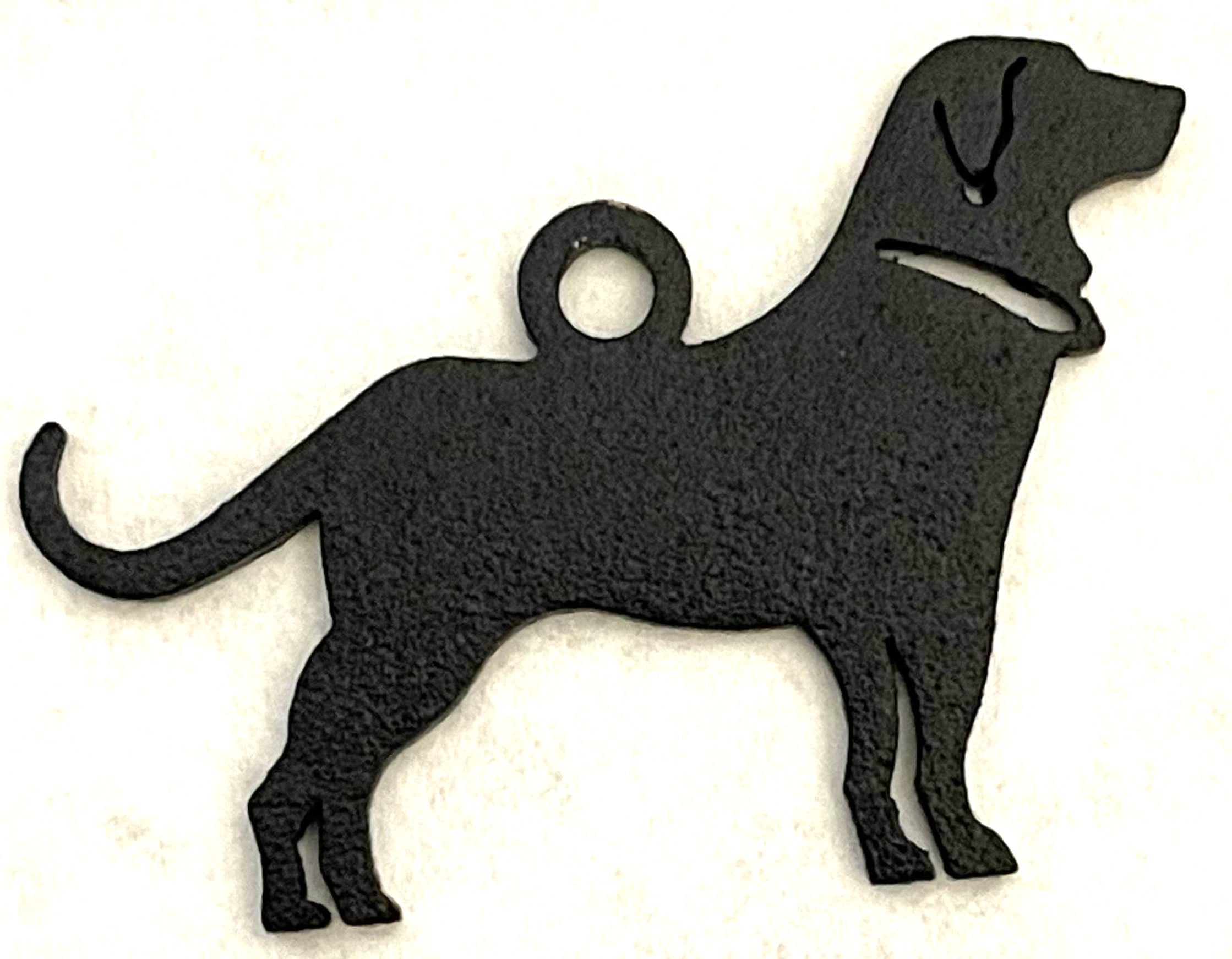 Wrought Iron Metal Labrador Retriever Keychain Key Ring