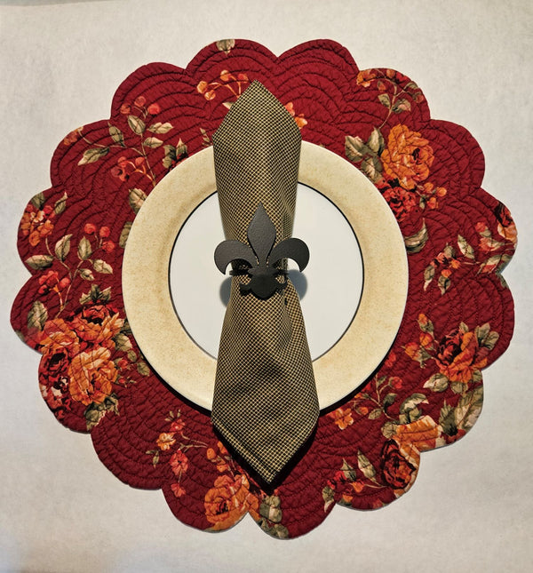 Wrought Iron Fleur-De-Lis Napkin Ring