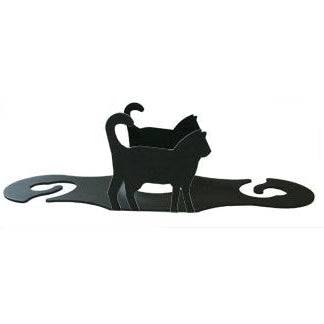 Wrought Iron Metal Cat Wine Glass Holder