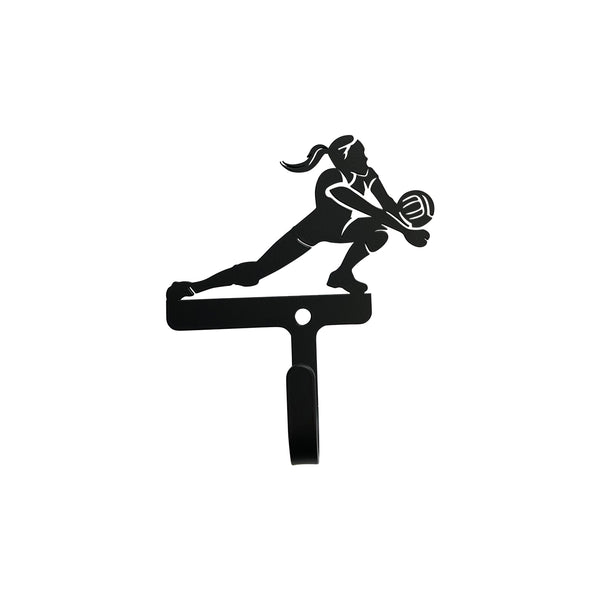 Wrought Iron Female Volleyball Wall Hook Decorative Small